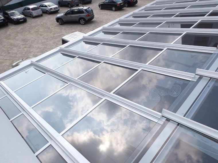 Glass sliding roof Biosttek